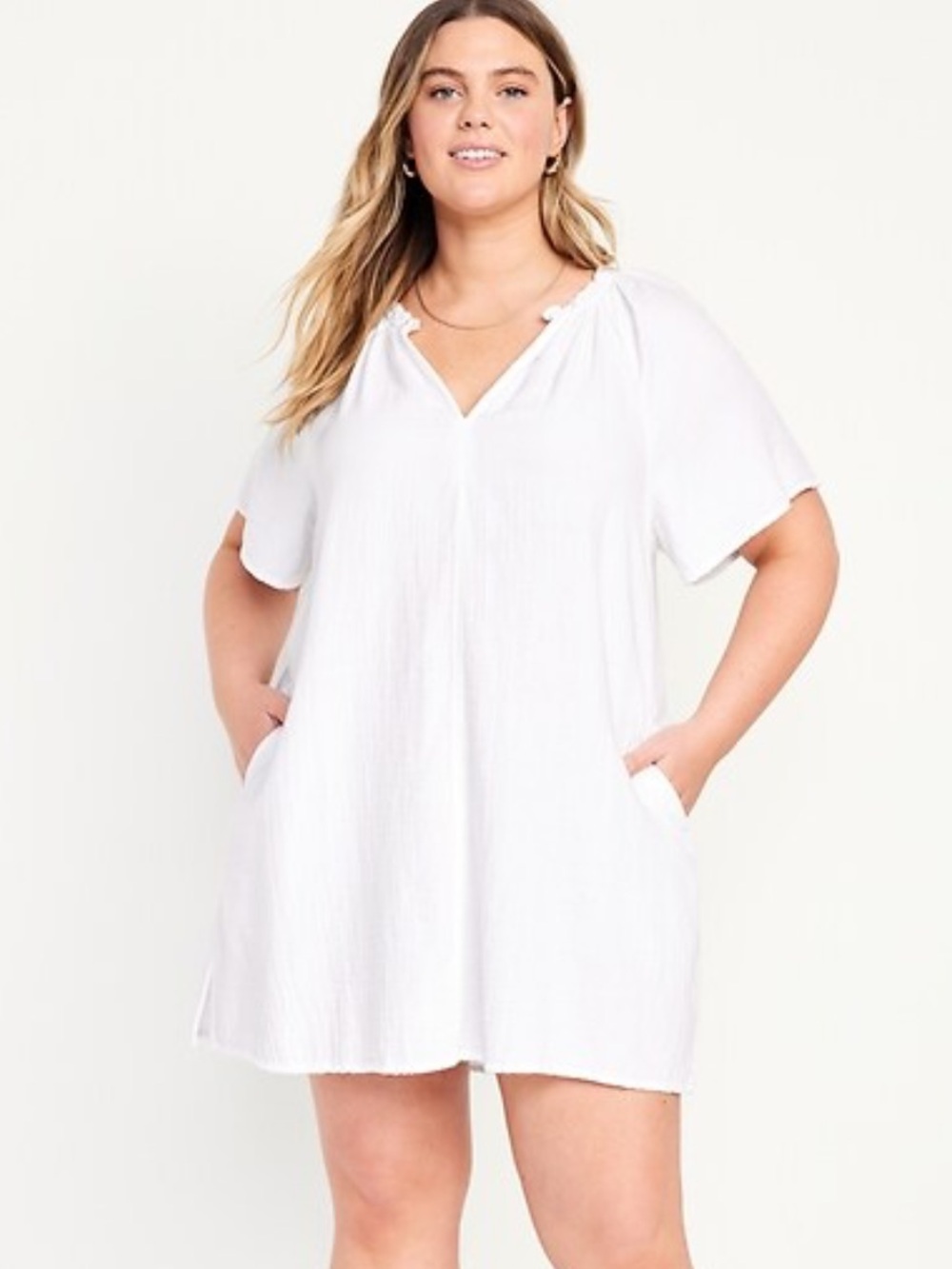 Nwot Old navy crinkle gauze swing dress size 2x